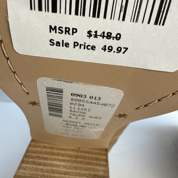 Splendid Women's Size 6.5 M Brown Racha Suede Ankle Boot Block Heel Pull On NIB - Picture 10 of 13